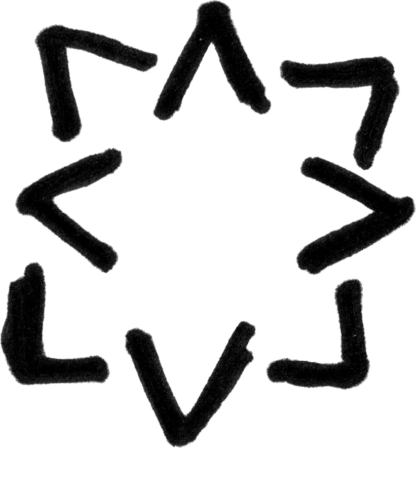 趣味手绘手写涂鸦马克笔字母箭头标记符号图形PNG免抠PS设计素材【044】